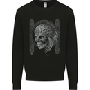 A Tribal Skull Celtic Kids Sweatshirt Jumper Black
