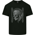 A Tribal Skull Celtic Mens Cotton T-Shirt Tee Top Black