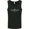 A Tribal Skull With Wings Gothic Goth Rock Music Mens Vest Tank Top Black