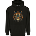 A Tribal Tiger Head Fantasy Childrens Kids Hoodie Black
