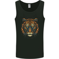 A Tribal Tiger Head Fantasy Mens Vest Tank Top Black