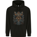 A Tribal Viking Pagan Celtic Warrior Mens 80% Cotton Hoodie Black
