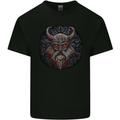 A Tribal Viking With Symbols Kids T-Shirt Childrens Black