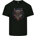A Tribal Viking With Symbols Mens Cotton T-Shirt Tee Top Black