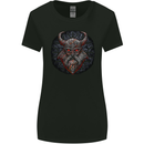 A Tribal Viking With Symbols Womens Wider Cut T-Shirt Black