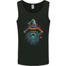 A Trippy Old Fantasy Wizard Mens Vest Tank Top Black