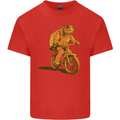 A Turtle Riding a Bicycle Cycling Cyclist Bike Kids T-Shirt Childrens Red