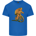 A Turtle Riding a Bicycle Cycling Cyclist Bike Kids T-Shirt Childrens Royal Blue