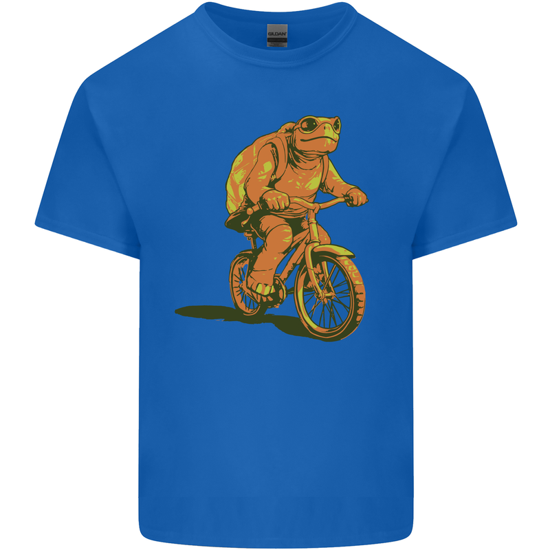 A Turtle Riding a Bicycle Cycling Cyclist Bike Kids T-Shirt Childrens Royal Blue