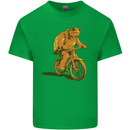 A Turtle Riding a Bicycle Cycling Cyclist Bike Mens Cotton T-Shirt Tee Top Irish Green