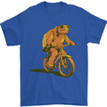 A Turtle Riding a Bicycle Cycling Cyclist Bike Mens T-Shirt 100% Cotton Royal Blue