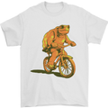 A Turtle Riding a Bicycle Cycling Cyclist Bike Mens T-Shirt 100% Cotton White