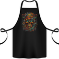 A Twisted FUBAR Skull Demon Pirate Cotton Apron 100% Organic Black