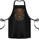 A Twisted FUBAR Skull Demon Pirate Cotton Apron 100% Organic Black