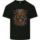 A Twisted FUBAR Skull Demon Pirate Mens Cotton T-Shirt Tee Top Black