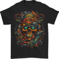 A Twisted FUBAR Skull Demon Pirate Mens T-Shirt 100% Cotton BLACK