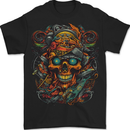 A Twisted FUBAR Skull Demon Pirate Mens T-Shirt 100% Cotton BLACK