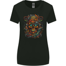A Twisted FUBAR Skull Demon Pirate Womens Wider Cut T-Shirt Black