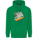A Unicorn Pug Dog Childrens Kids Hoodie Irish Green