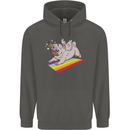 A Unicorn Pug Dog Childrens Kids Hoodie Storm Grey