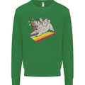 A Unicorn Pug Dog Kids Sweatshirt Jumper Irish Green