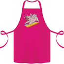 A Unicorn Pug Dog LGBT Cotton Apron 100% Organic Pink