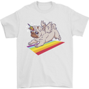 A Unicorn Pug Dog LGBT Mens T-Shirt 100% Cotton White