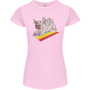A Unicorn Pug Dog LGBT Womens Petite Cut T-Shirt Light Pink