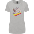 A Unicorn Pug Dog LGBT Womens Wider Cut T-Shirt Sports Grey