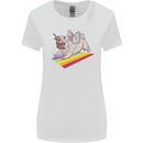 A Unicorn Pug Dog LGBT Womens Wider Cut T-Shirt White