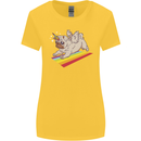 A Unicorn Pug Dog LGBT Womens Wider Cut T-Shirt Yellow
