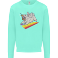 A Unicorn Pug Dog Mens Sweatshirt Jumper Peppermint