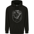 A Viking Bear With A Sword Mens 80% Cotton Hoodie Black