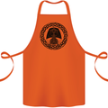 A Viking Ship Cotton Apron 100% Organic Orange