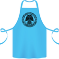 A Viking Ship Cotton Apron 100% Organic Turquoise