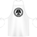 A Viking Ship Cotton Apron 100% Organic White