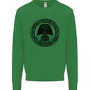 A Viking Ship Kids Sweatshirt Jumper Irish Green
