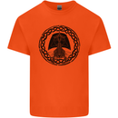 A Viking Ship Kids T-Shirt Childrens Orange