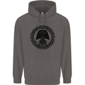 A Viking Ship Mens 80% Cotton Hoodie Charcoal