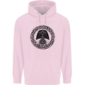 A Viking Ship Mens 80% Cotton Hoodie Light Pink