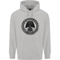 A Viking Ship Mens 80% Cotton Hoodie Sports Grey