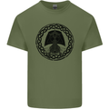 A Viking Ship Mens Cotton T-Shirt Tee Top Military Green