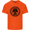 A Viking Ship Mens Cotton T-Shirt Tee Top Orange