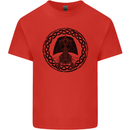 A Viking Ship Mens Cotton T-Shirt Tee Top Red
