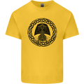 A Viking Ship Mens Cotton T-Shirt Tee Top Yellow