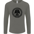 A Viking Ship Mens Long Sleeve T-Shirt Charcoal