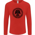 A Viking Ship Mens Long Sleeve T-Shirt Red