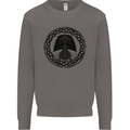 A Viking Ship Mens Sweatshirt Jumper Charcoal