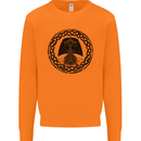 A Viking Ship Mens Sweatshirt Jumper Orange