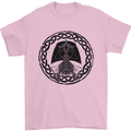 A Viking Ship Mens T-Shirt 100% Cotton Light Pink
